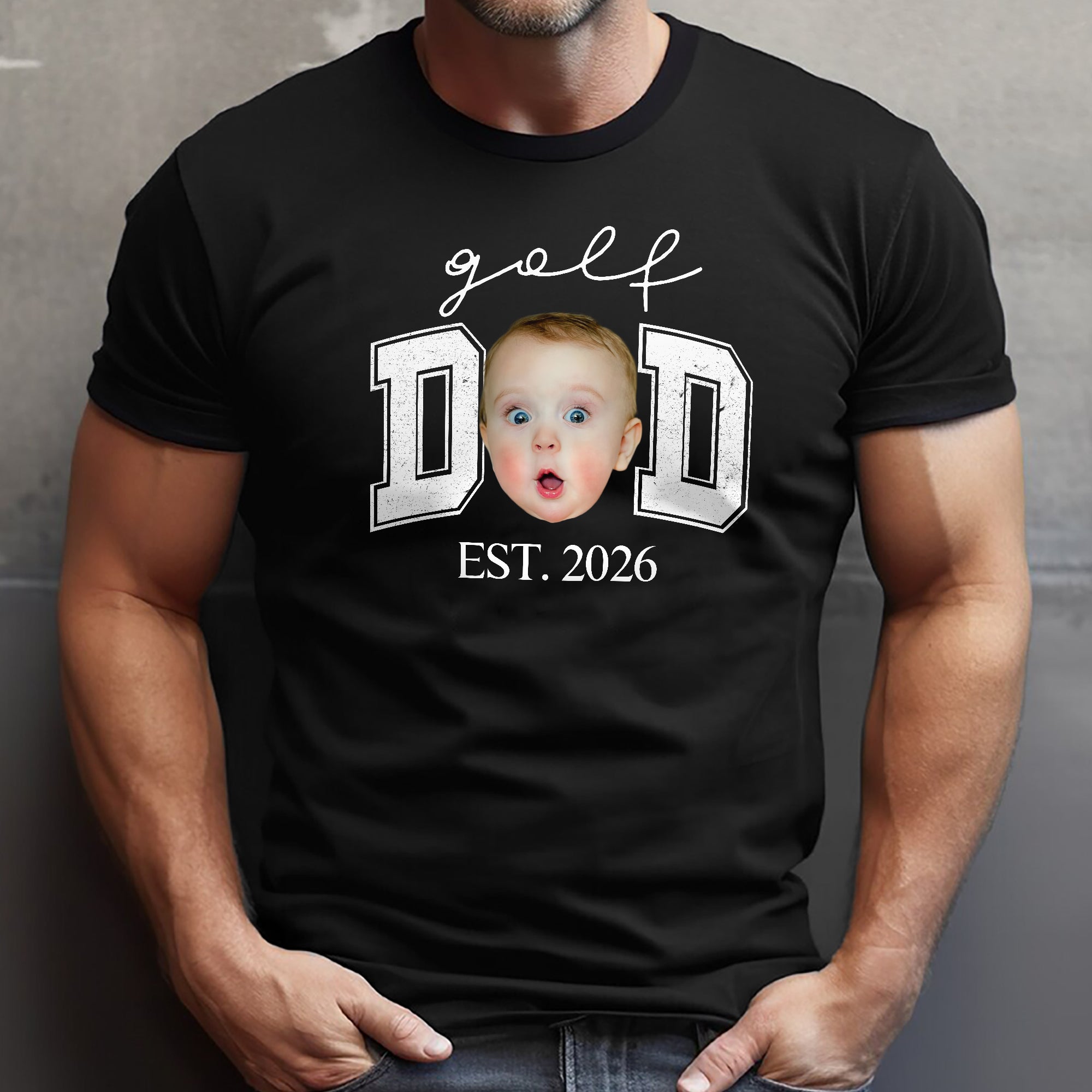 Personalized Photo T-Shirt Gift for Dad Father's Day Custom