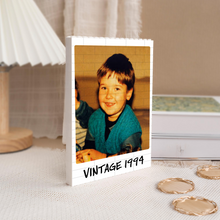 Load image into Gallery viewer, Personalized Photo Vintage Building Block Birthday Gift for Him/Her
