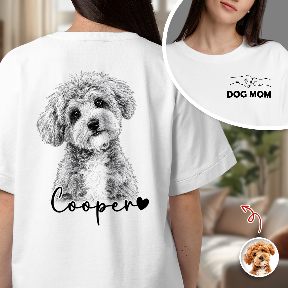 Personalized Dog Dad T-Shirt Custom Photo Gift for Dog Lovers