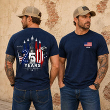 Load image into Gallery viewer, Personalized American Flag Comfort Shirt Independence Day Gift for Dad
