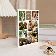 Load image into Gallery viewer, Personalized Photo Collage Puzzle Gift for Dad | Custom Name
