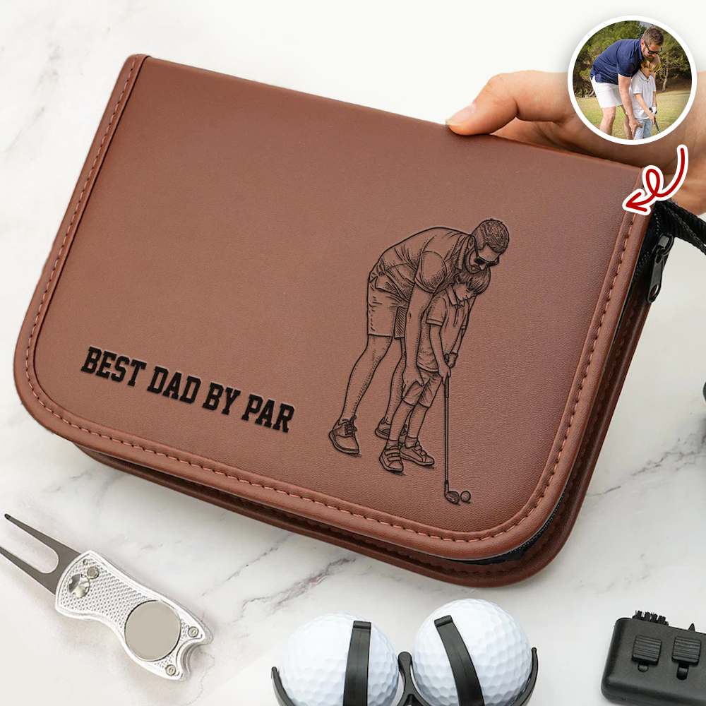 Personalized Golf Gift Set Custom Photo Unique Gift for Dad