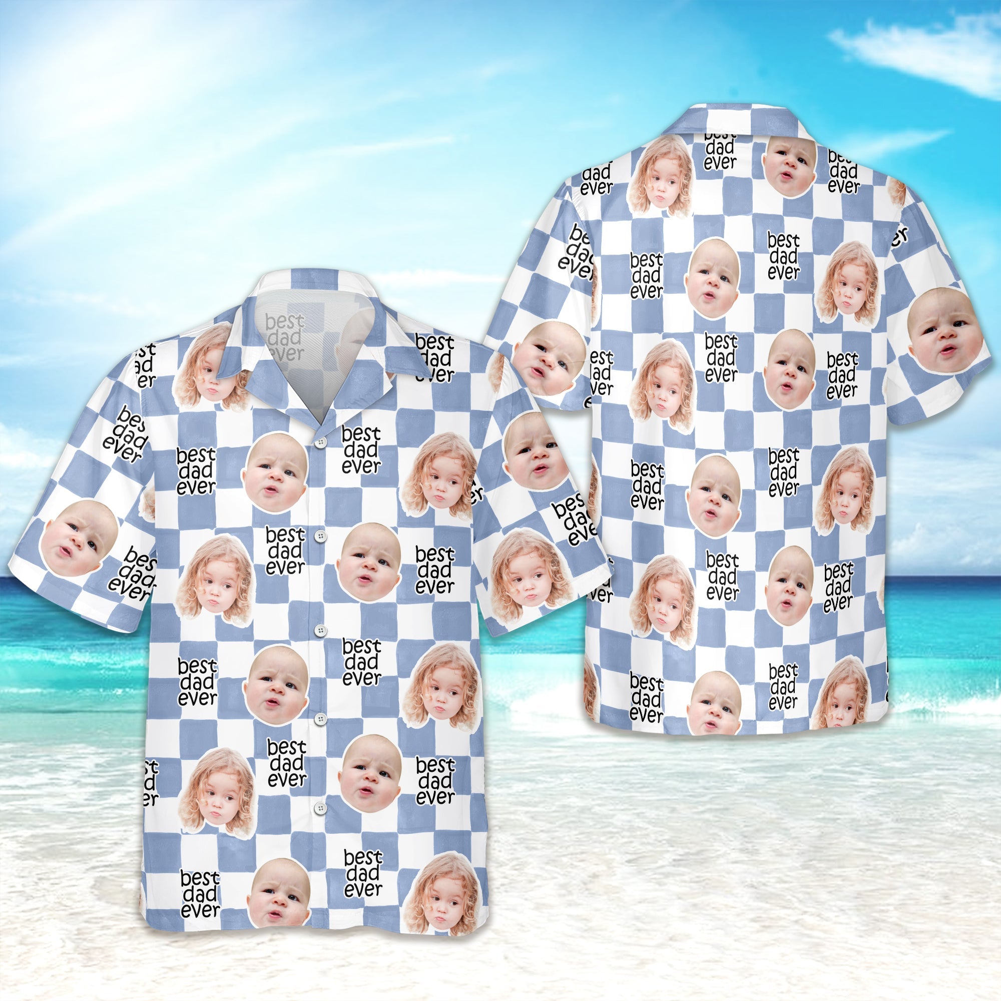 Personalized Retro Hawaii Shirt Best Dad Ever Gift for Father's Day