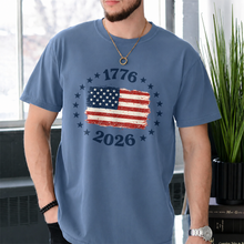 Load image into Gallery viewer, Patriotic USA Flag Comfort Shirt Custom Independence Day Gift
