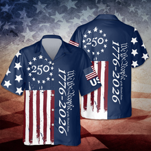 Load image into Gallery viewer, Personalized Hawaiian Shirt Custom Print Gift for 4th of July
