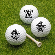 Load image into Gallery viewer, Personalized Golf Ball Custom Gift for Dad Husband Funny
