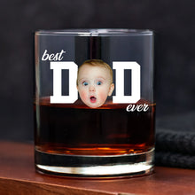 Load image into Gallery viewer, Personalized Funny Face Whiskey Glass Gift for Dad - Father's Day
