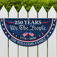 Load image into Gallery viewer, Personalized Family Name Flag 250 Years America Independence Gift
