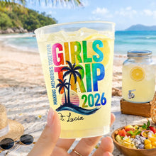 Load image into Gallery viewer, Personalized Frosted Cups Girls Trip 2026 Gift for Her

