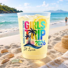 Load image into Gallery viewer, Personalized Frosted Cups Girls Trip 2026 Gift for Her
