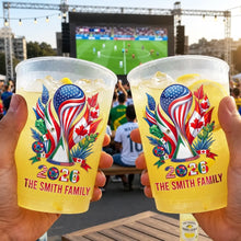 Load image into Gallery viewer, Personalized Frosted Party Cups for Football Fans Family 2026

