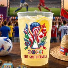 Load image into Gallery viewer, Personalized Frosted Party Cups for Football Fans Family 2026

