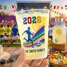 Load image into Gallery viewer, Personalized Frosted Soccer Cups for Family Fans | Game Day Gift
