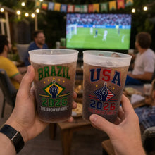 Load image into Gallery viewer, Personalized Frosted Cups for Soccer Fans | Family Party Gift
