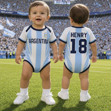 Load image into Gallery viewer, Personalized Baby Jersey Bodysuit Portugal Soccer Gift for New Parents
