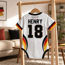 Load image into Gallery viewer, Personalized Baby Jersey Bodysuit Brazil Soccer Gift for New Parents
