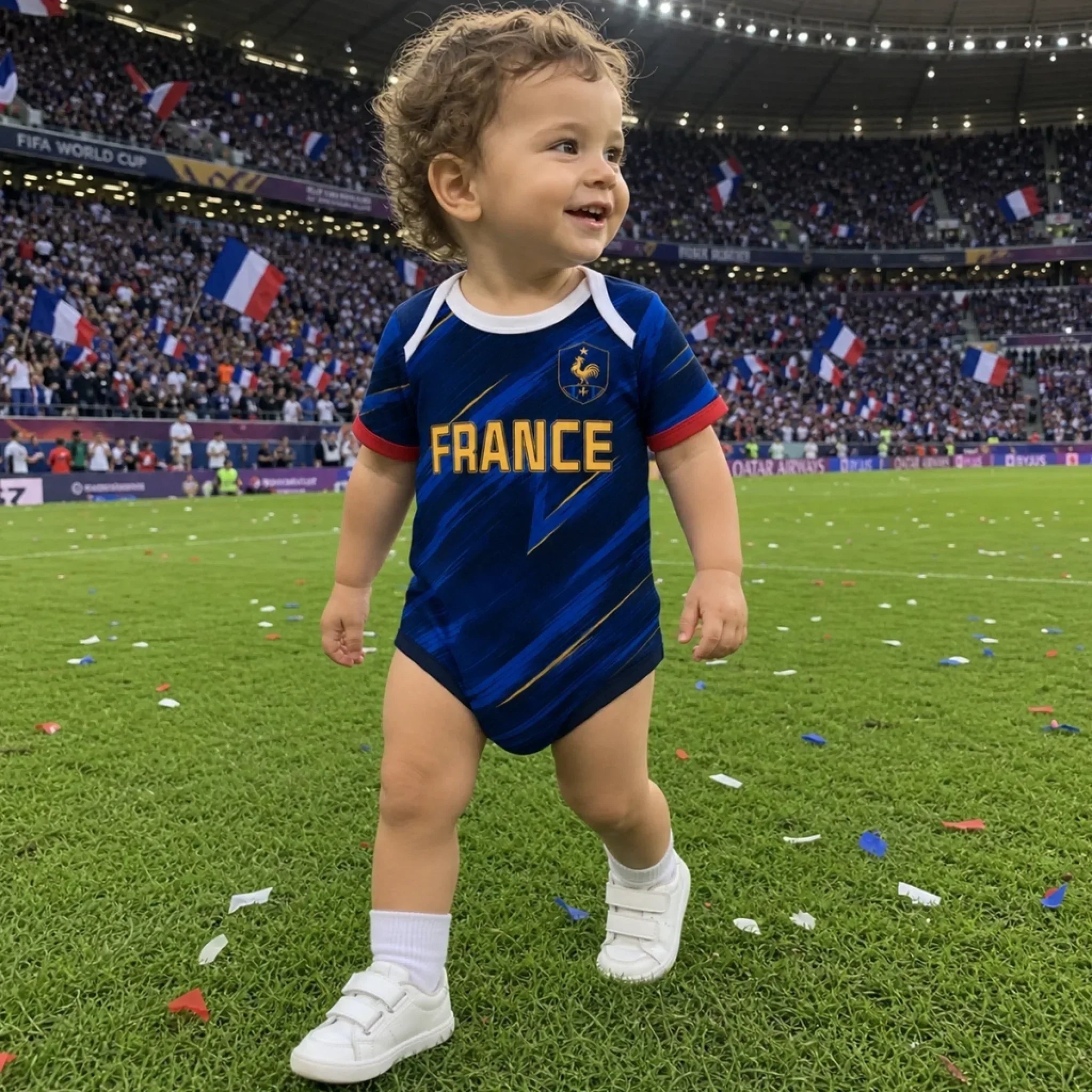 Personalized Baby Jersey Bodysuit Brazil Soccer Gift for New Parents