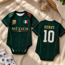 Load image into Gallery viewer, Personalized Baby Jersey Bodysuit Brazil Soccer Gift for New Parents
