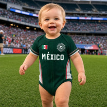 Load image into Gallery viewer, Personalized Mexico Football Baby Jersey Bodysuit Gift for New Parents

