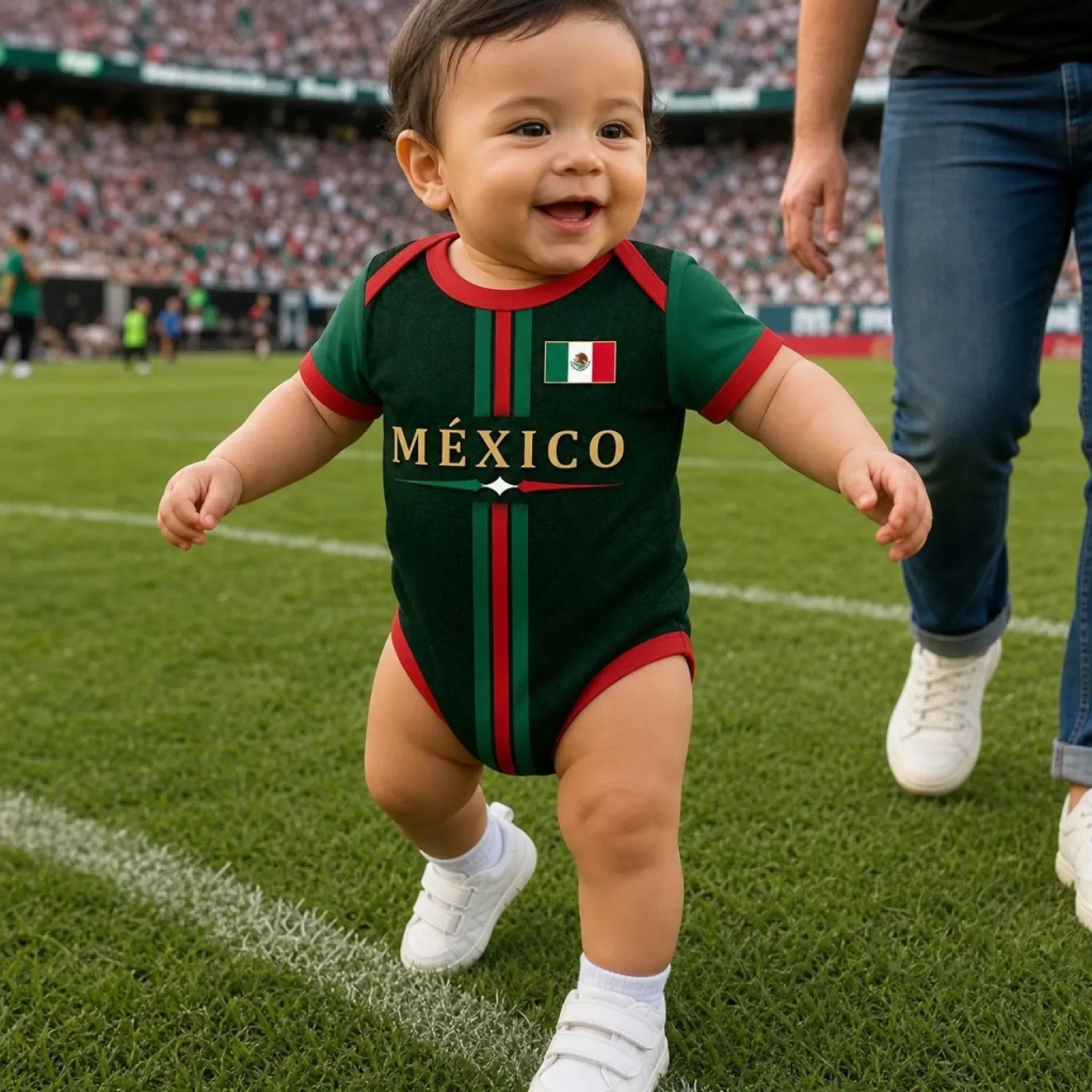 Personalized Baby Jersey Bodysuit Mexico Soccer Gift for Kids