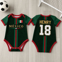 Load image into Gallery viewer, Personalized Baby Jersey Bodysuit Mexico Soccer Gift for Kids
