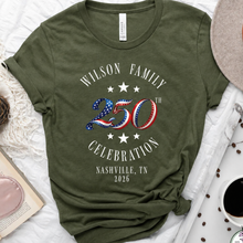 Load image into Gallery viewer, Personalized 250th Celebration T-Shirt Custom Family Gift
