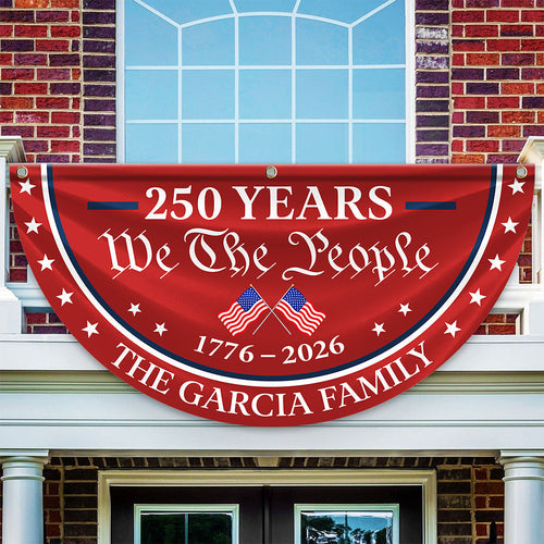 Personalized Family Name Flag 250 Years America Independence Gift