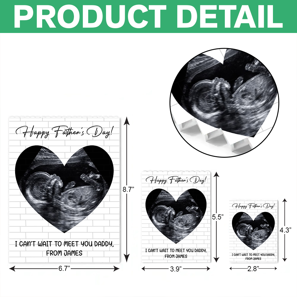 Personalized Photo Building Block Gift for Dad Father's Day
