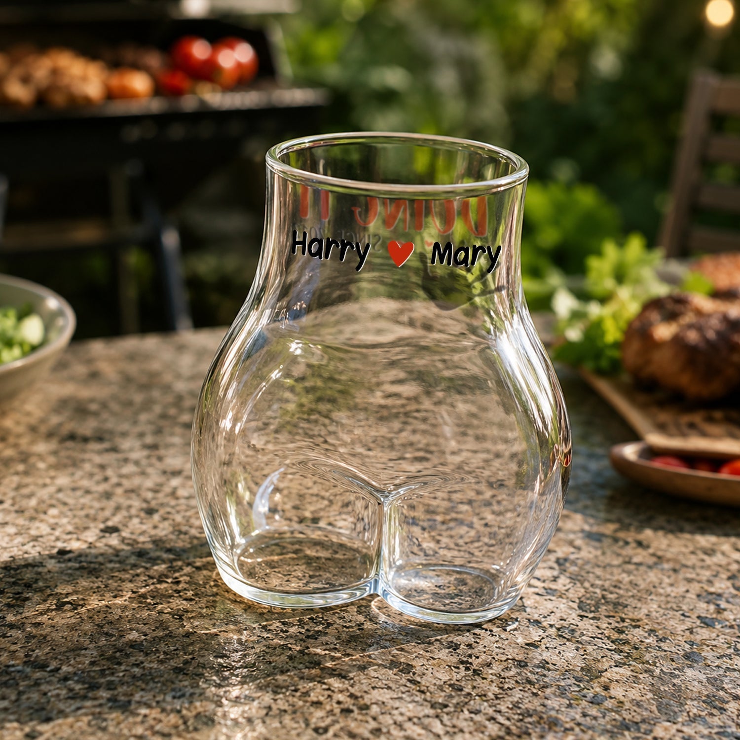 Funny Body Shaped Glass Cup Personalized Gift for Him