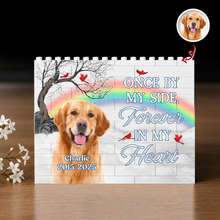 Load image into Gallery viewer, Custom Photo Dog Cat Memorial Building Block Personalized Gift
