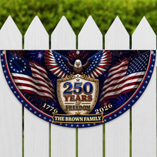 Load image into Gallery viewer, Personalized Family Name Patriotic Flag Custom 250th Birthday Gift
