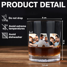 Load image into Gallery viewer, Personalized Whiskey Glass Custom Photo Gift for Dad
