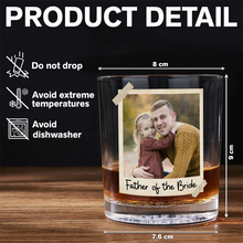 Load image into Gallery viewer, Personalized Father of the Bride Whiskey Glass Custom Gift for Wedding Day
