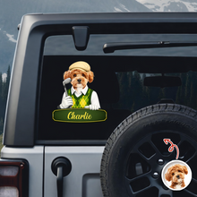 Load image into Gallery viewer, Personalized Dog Cat Photo Car Window Decal Sticker Gift for Dad
