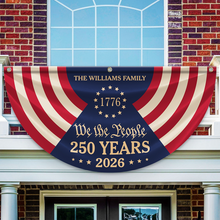 Load image into Gallery viewer, Personalized We The People Family Name Flag 4th of July Gift
