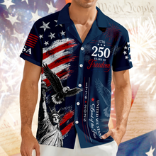 Load image into Gallery viewer, Personalized 4th of July Hawaiian Shirt Custom Name USA Flag Gift
