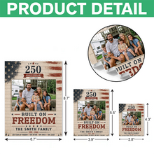 Load image into Gallery viewer, Custom Photo Building Blocks Patriotic Family Gift 250th Anniversary
