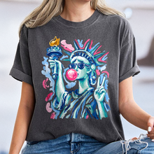 Load image into Gallery viewer, Personalized 4th of July Comfort Shirt with Statue of Liberty
