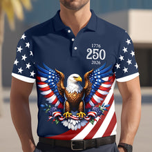 Load image into Gallery viewer, Personalized American Pride Eagle Polo Shirt Gift for Dad
