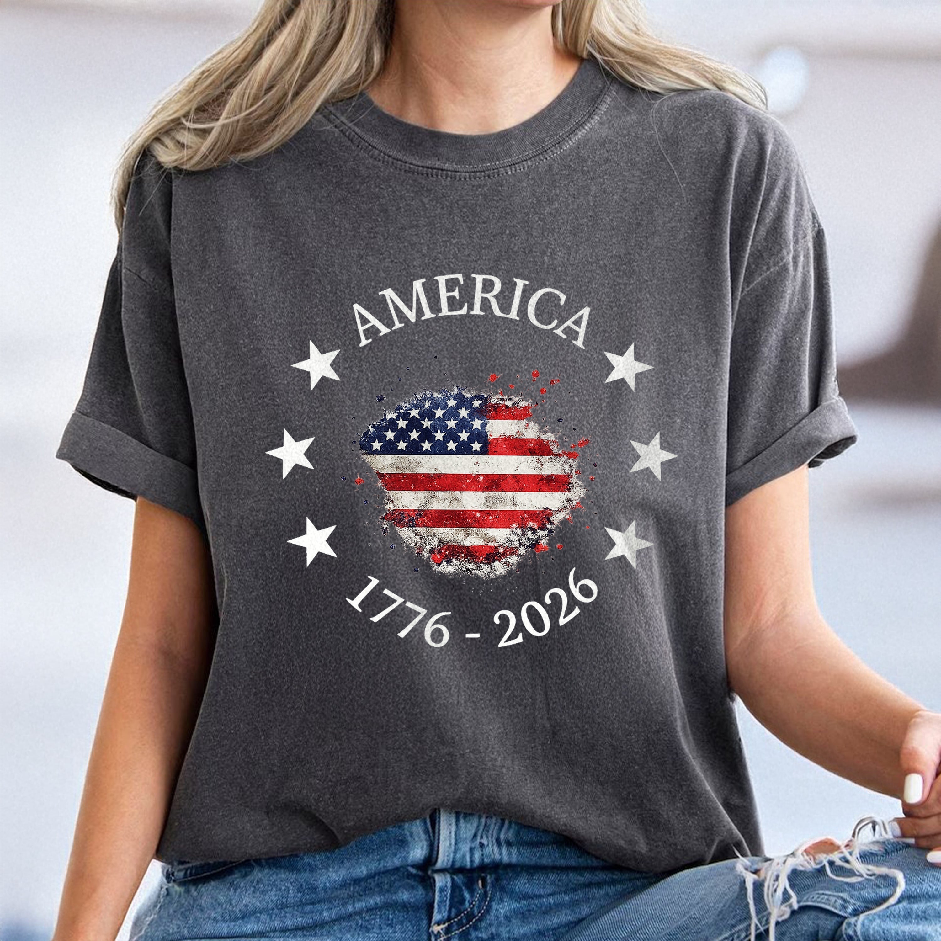 Vintage USA Flag Comfort Shirt Personalized Gift for Dad