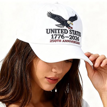 Load image into Gallery viewer, Personalized 250th Anniversary Cap Custom Name Gift for Dad
