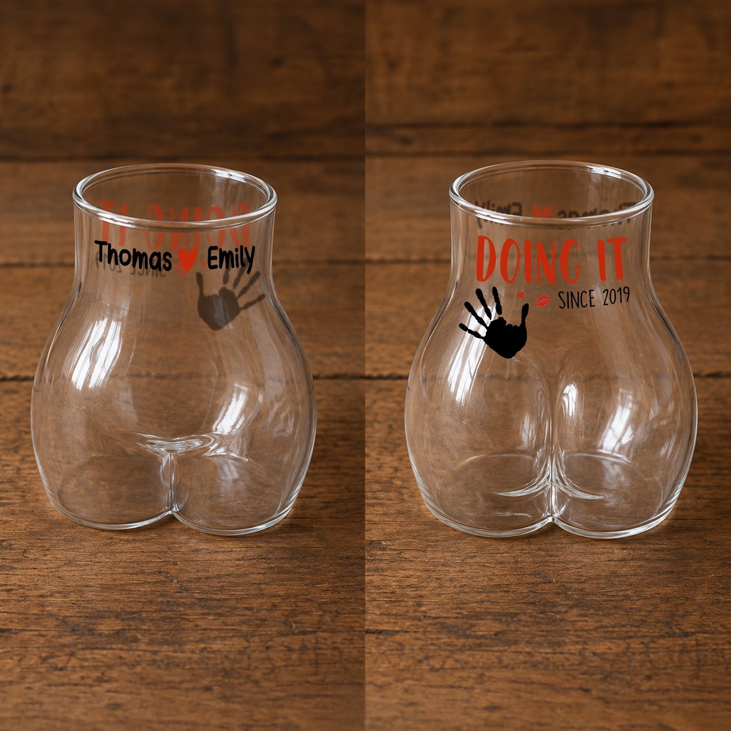 Funny Body Shaped Glass Cup Personalized Gift for Him
