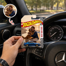 Load image into Gallery viewer, Personalized Photo Gift Best Dad Mom Ever Car Decor
