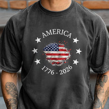 Load image into Gallery viewer, Vintage USA Flag Comfort Shirt Personalized Gift for Dad
