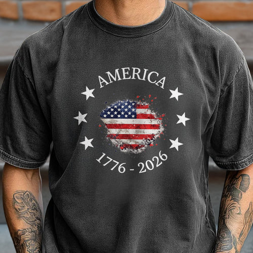 Vintage USA Flag Comfort Shirt Personalized Gift for Dad