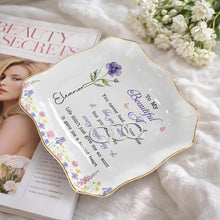Load image into Gallery viewer, Personalized Lace Jewelry Dish Custom Aunt Gift for Birthday
