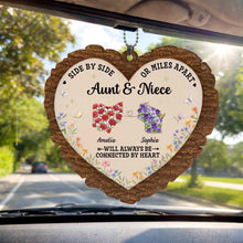 Load image into Gallery viewer, Personalized Wood Ornament for Aunt Niece Gift Car Decor
