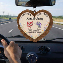 Load image into Gallery viewer, Personalized Wood Ornament for Aunt Niece Gift Car Decor

