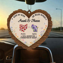 Load image into Gallery viewer, Personalized Wood Ornament for Aunt Niece Gift Car Decor
