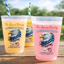 Load image into Gallery viewer, Personalized Frosted Cups American Pride Eagle Gift for Family

